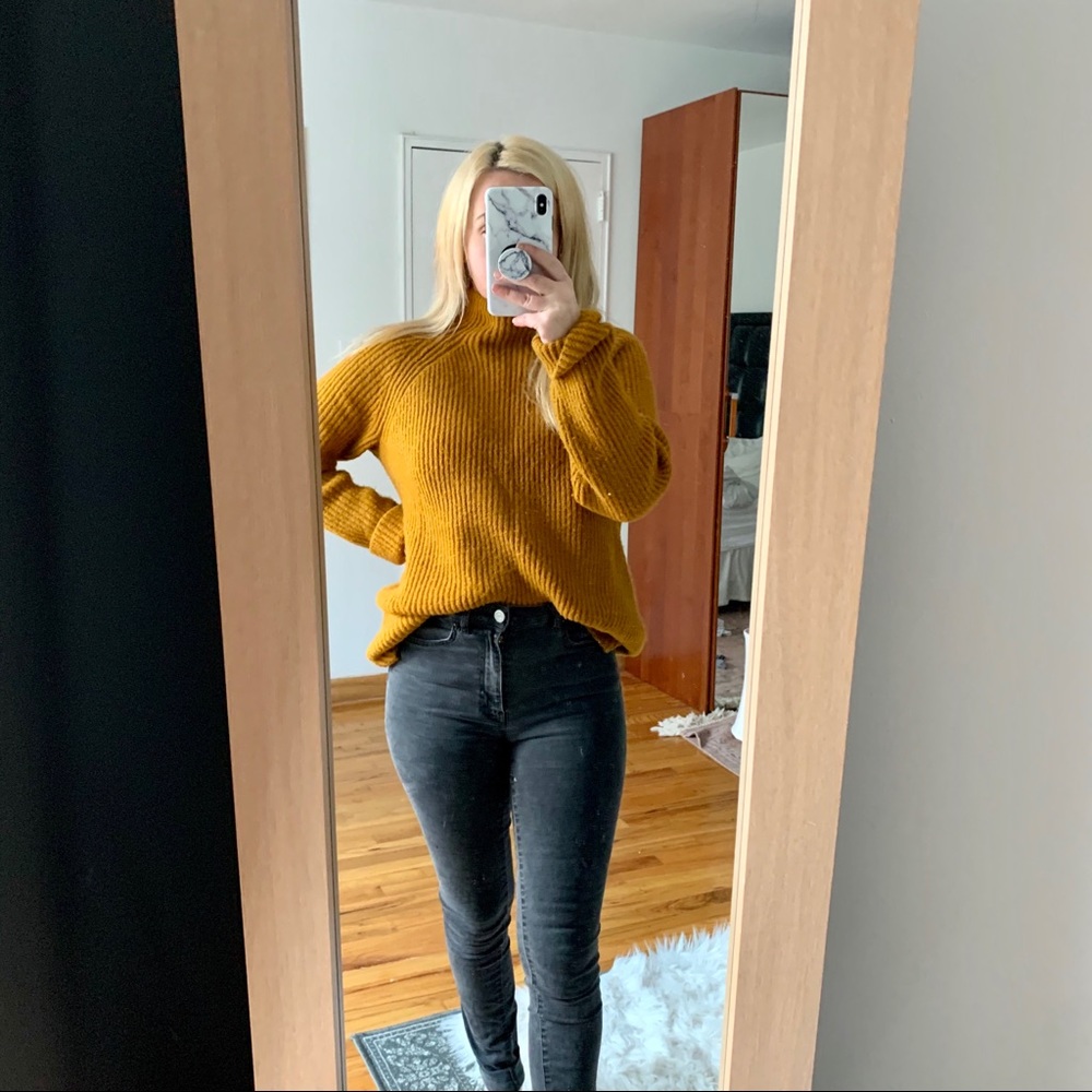 Madewell sweater m medium mustard yellow